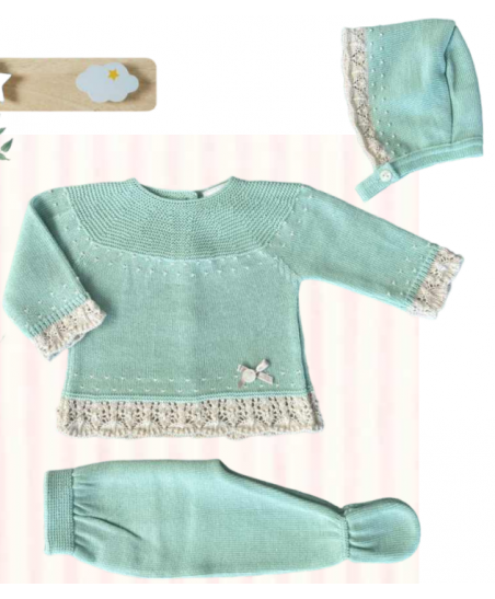 Conjunto Hilo Tres Piezas Verde-Valentina