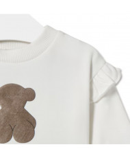 Conjunto de niña liso y rayas Black crudo- Tous Baby