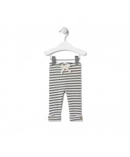 Conjunto de niña liso y rayas Black crudo- Tous Baby
