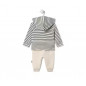 Conjunto de niño a Rayas y liso Black Crudo-Tous Baby Conjunto de niño a Rayas y liso Black Crudo-Tous Baby