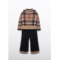 Conjunto tricot cuadros pantalón niña-Abel & Lula