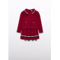 Conjunto falda tricot plisado niña Rojo-Abel & Lula