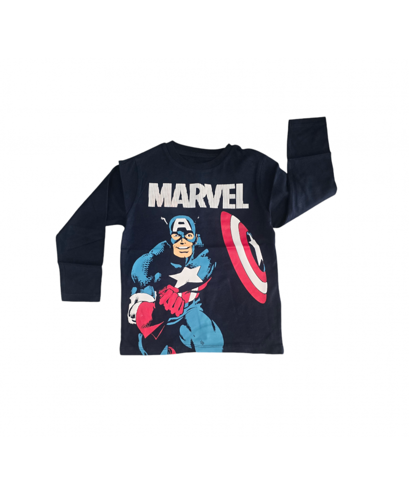 Camiseta Manga Larga Niño Marvel Licencia-Zippy