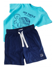 Conjunto Bebé Niño Algodón Azul-Zippy