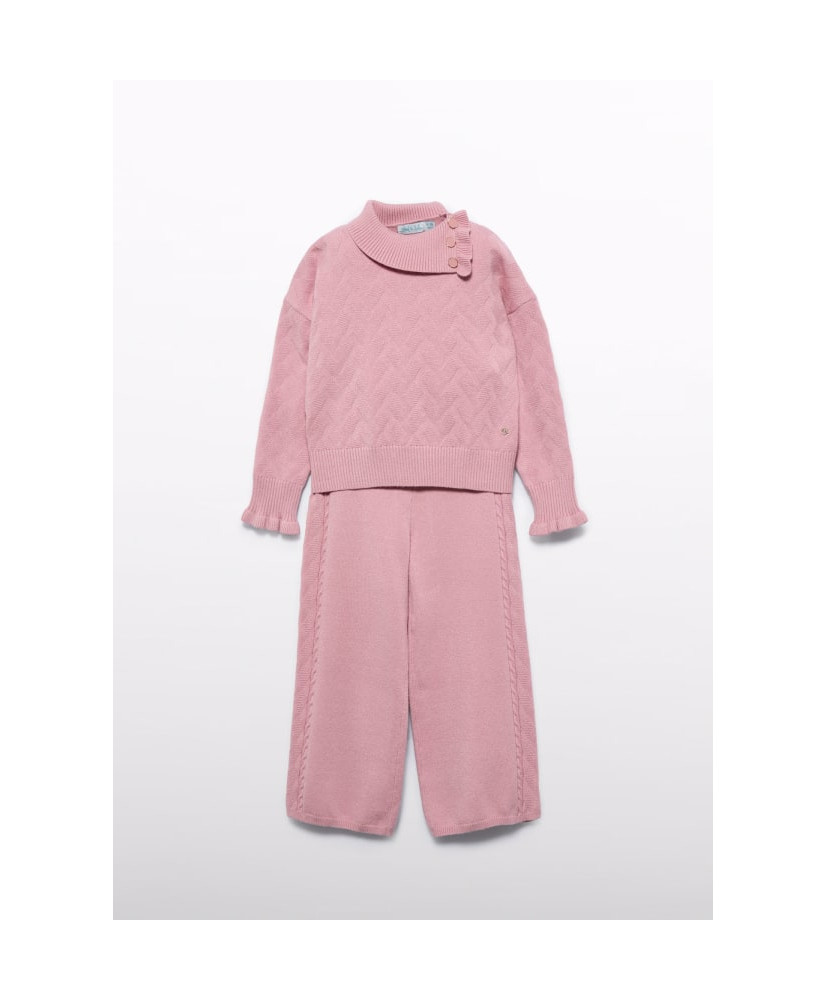 Conjunto pantalón tricot niña Rosa-Abel & Lula
