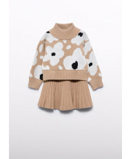 Conjunto tricot falda plisada niña-Abel & Lula