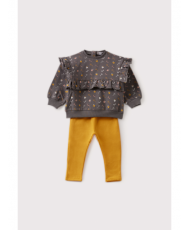 Conjunto Bebé Niña Gris Melange-Street Monkey