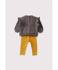Conjunto Bebé Niña Gris Melange-Street Monkey
