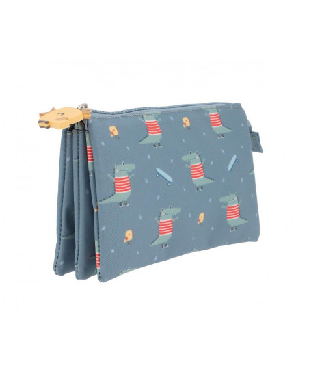 Estuche con 3 Compartimentos Croc-Tutete