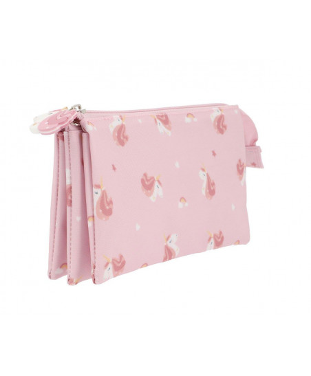 Estuche con 3 Compartimentos Magical Unicorn-Tutete