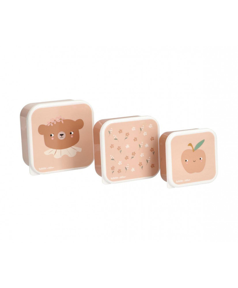 3 Cajas Almuerzo Daisy Bear-Tutete