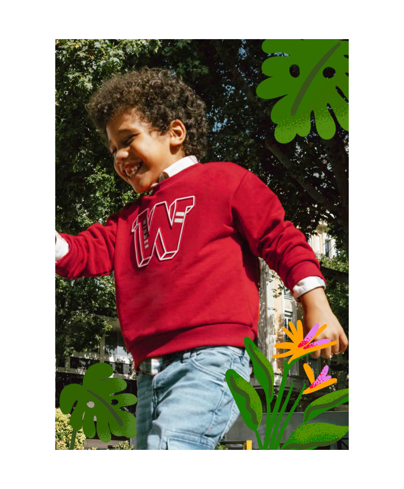 Sudadera hombro caído niño mate-Mayoral