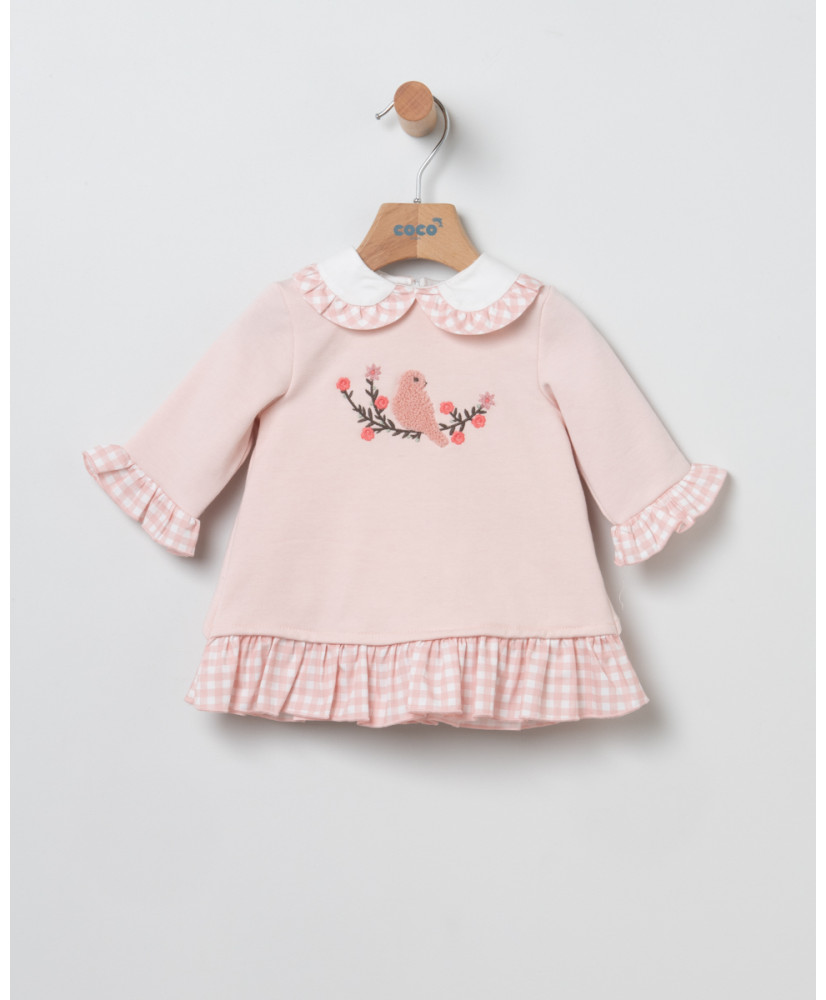 Vestido Felpa Rosa+Braga-Coco Acqua