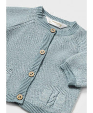 Conjunto peto 3 piezas tricot recién nacido Iceberg Vogoré-Mayoral