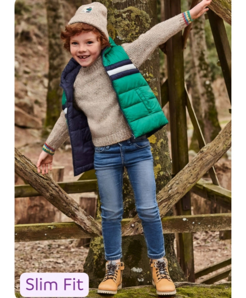 Pantalón vaquero slim fit Better Cotton niño tejano medio-Mayoral Pantalón vaquero slim fit Better Cotton niño tejano medio-Mayoral