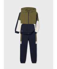 Chándal combinado chico Khaki-Mayoral