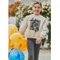 Conjunto legging acampanado y sudadera chica plomo vigoré-Mayoral