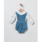 Ranita + Blusa Pájaros Celeste-Coco Acqua Ranita + Blusa Pájaros Celeste-Coco Acqua