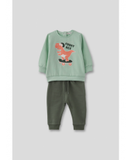 Conjunto Chandal bebé niño Verde-Street Monkey