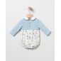 Ranita Estampado Pájaros Celeste-Coco Acqua