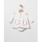 Vestido Estampado Rojo + Braga-Coco Acqua