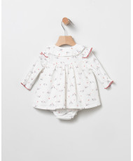 Vestido Estampado Rojo + Braga-Coco Acqua