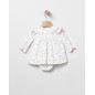Vestido Estampado Rojo + Braga-Coco Acqua