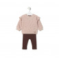 Conjunto de niña con osos y rayas pink-Tous Baby Conjunto de niña con osos y rayas pink-Tous Baby