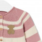 Conjunto de Punto de  Bebé Tricort a Rayas Rosa-Tous Baby