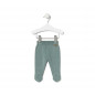 Conjunto de Punto de Bebé Tricot a Rayas Verde-Tous Baby