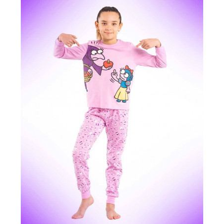Pijama Niña Blanca Cuentos-KUKUXUMUSU