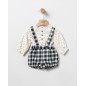 Camisa+Bloomer Cuadro Marino-Coco Acqua