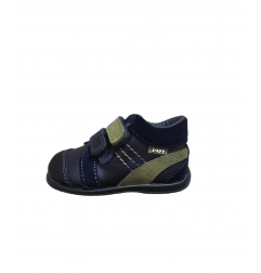 Bota Piel Niño Marino/Musgo-Zapy