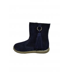 Botas Piel Niña Marino-Zapy