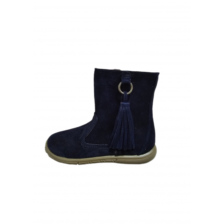 Botas Piel Niña Marino-Zapy