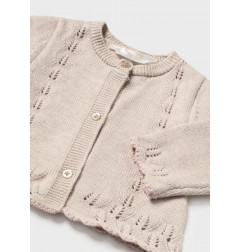 Conjunto 3 piezas tricot recién nacida Sugar-Mayoral