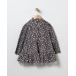 Chal+Vestido Flores Gris-Coco Acqua