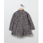 Chal+Vestido Flores Gris-Coco Acqua