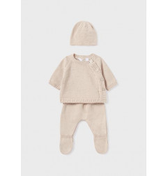 Mayoral Set regalo tricot Crema-Mayoral