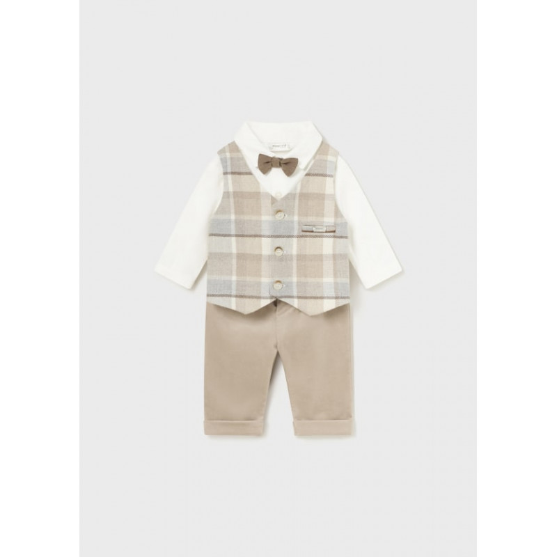 Conjunto camisa con pajarita y pantalón recién nacido-Mayoral Conjunto camisa con pajarita y pantalón recién nacido-Mayoral