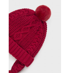 Set gorro y manoplas recién nacido Guinda-Mayoral