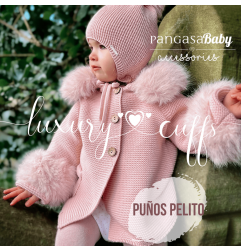 Puñitos Pelo Natural Rosa Empolvado/ Vintage-Pangasa