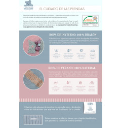 Puñitos Pelo Natural Rosa Empolvado/ Vintage-Pangasa