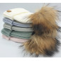 Gorro Unisex con Pelo Natural-Monnuage Gorro Unisex con Pelo Natural-Monnuage