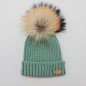 Gorro Unisex con Pelo Natural-Monnuage Gorro Unisex con Pelo Natural-Monnuage