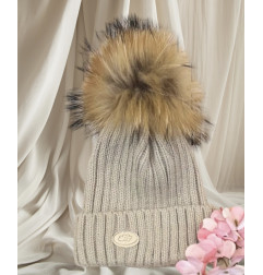 Gorro Unisex con Pelo Natural-Monnuage