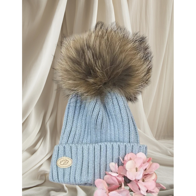 Gorro Unisex con Pelo Natural-Monnuage Gorro Unisex con Pelo Natural-Monnuage