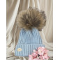 Gorro Unisex con Pelo Natural-Monnuage Gorro Unisex con Pelo Natural-Monnuage