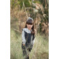 Blusa+Mono Flores Marino-Coco Acqua