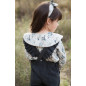 Blusa+Mono Flores Marino-Coco Acqua